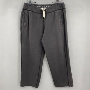Y2k American Eagle Sweatpants Mens XL Gray Faded Fleece Lined Relaxed Grunge‎